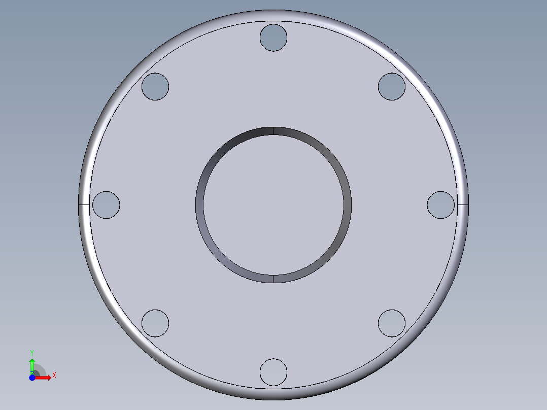 37FCV 盲法兰钻孔根据EN ISO DIN锯齿提高平垫片（垫片尺寸，看脸QHv）。钻孔：PN 10 16到DN 175；PN 10从DN 200前视图