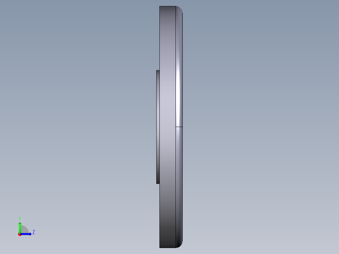 37FCV 盲法兰钻孔根据EN ISO DIN锯齿提高平垫片（垫片尺寸，看脸QHv）。钻孔：PN 10 16到DN 175；PN 10从DN 200左视图