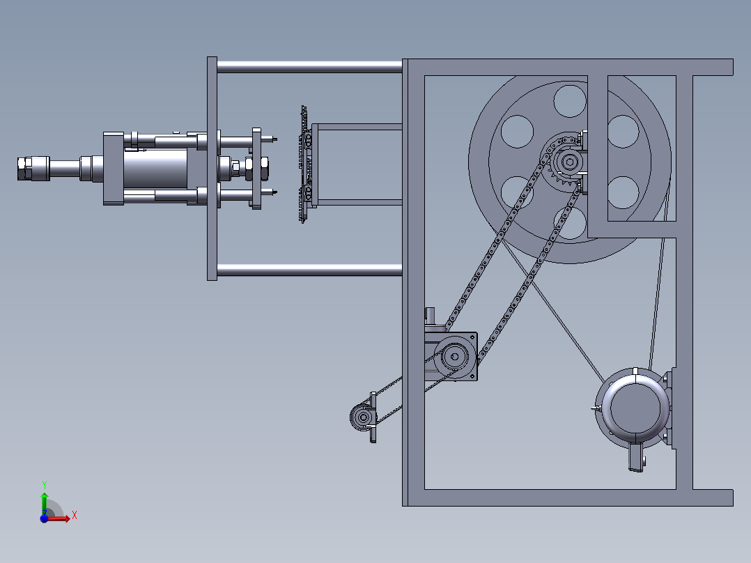 冷镦铆钉机前视图