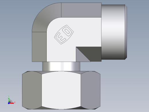 卡套式工业通用硬管接头EO_Standpipe_elbow_EVW18LOMDCF前视缩略图
