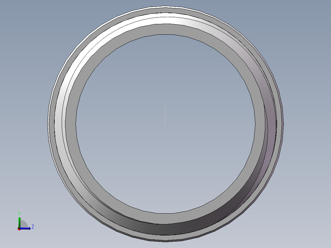 对丝-圆边等径 DN15左视图