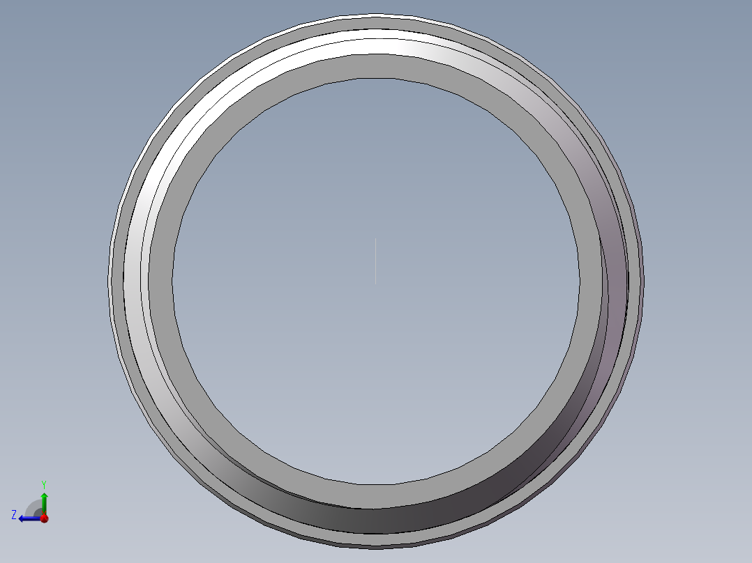 对丝-圆边等径 DN15右视图