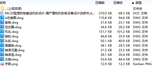 MC20型埋刮板输送机的设计-国产盾构机刮板设备含10张CAD图缩略图