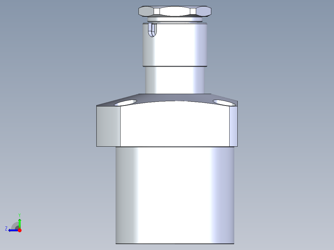 KOSMEKLG0900-SR-Y45多系列多零件图纸模型右视图