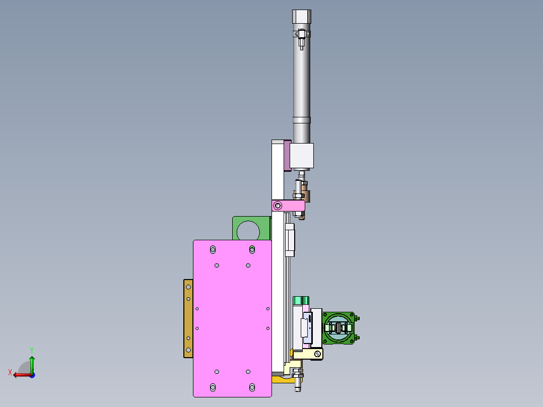 物料移栽模组后视图