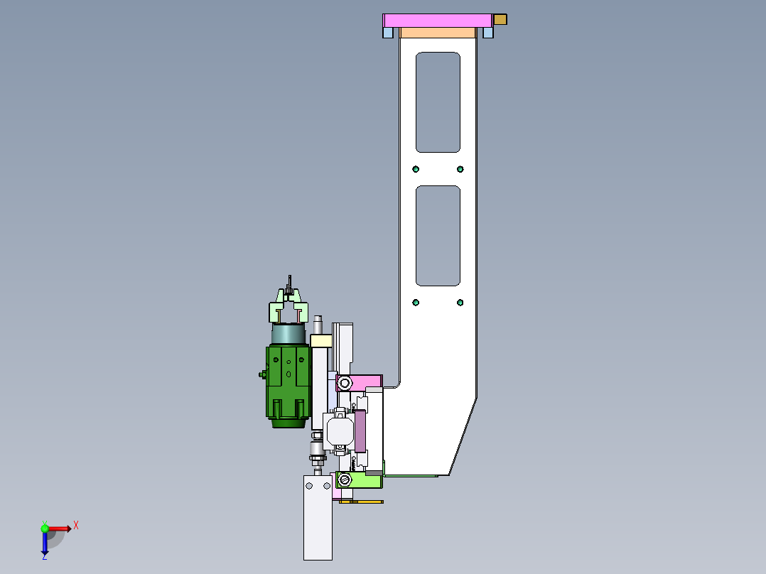 物料移栽模组俯视图