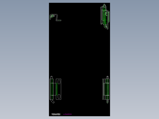 鋼製鉸鏈(焊接型)CCH,CCS-2D多系列多零件图纸模型