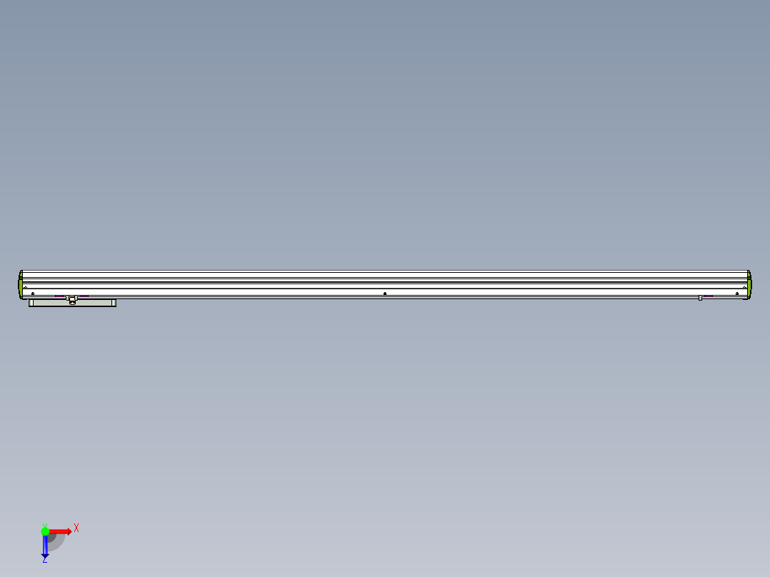 威洛博LC系列3d模型模组LC14S2Y-S1500俯视图