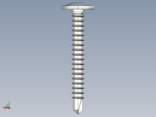 紧固件-STEP Drill-Tip Saucer Screw-01后视缩略图