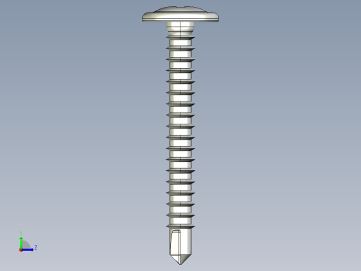 紧固件-STEP Drill-Tip Saucer Screw-01左视缩略图