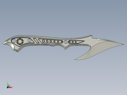 鱼叉刀前视缩略图