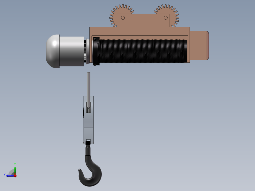 3吨电动葫芦模型设计809563==400右视缩略图