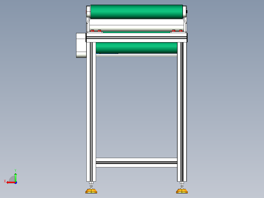 LE-XC4040-中间驱动轻载皮带线-负载40kg后视图