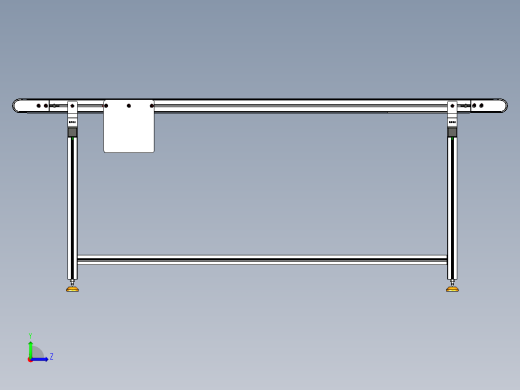 LE-XC4040-中间驱动轻载皮带线-负载40kg左视缩略图