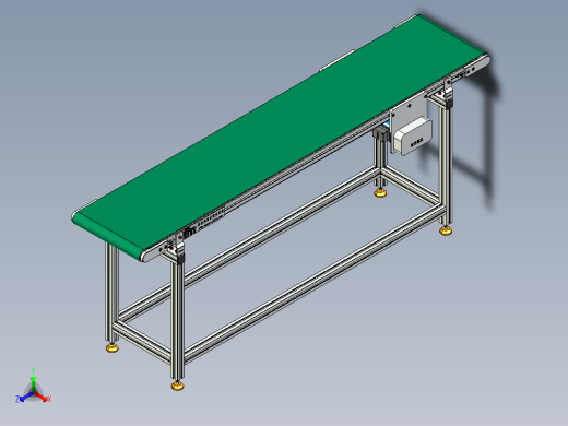LE-XC4040-中间驱动轻载皮带线-负载40kg正等轴测缩略图