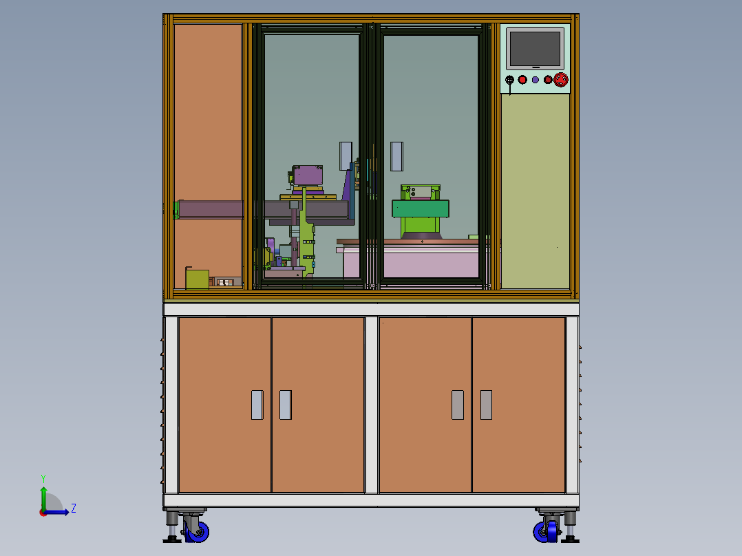 热合自动设备sw16左视图