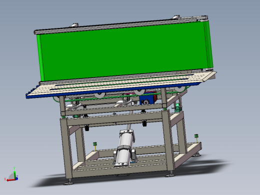 工厂用物件翻转台sw18可编辑主视缩略图