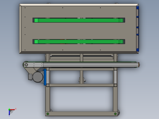 工厂用物件翻转台sw18可编辑俯视缩略图