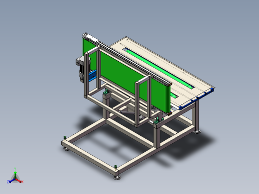 工厂用物件翻转台sw18可编辑正等轴测缩略图