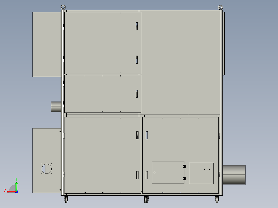 吸尘碾压机step后视图