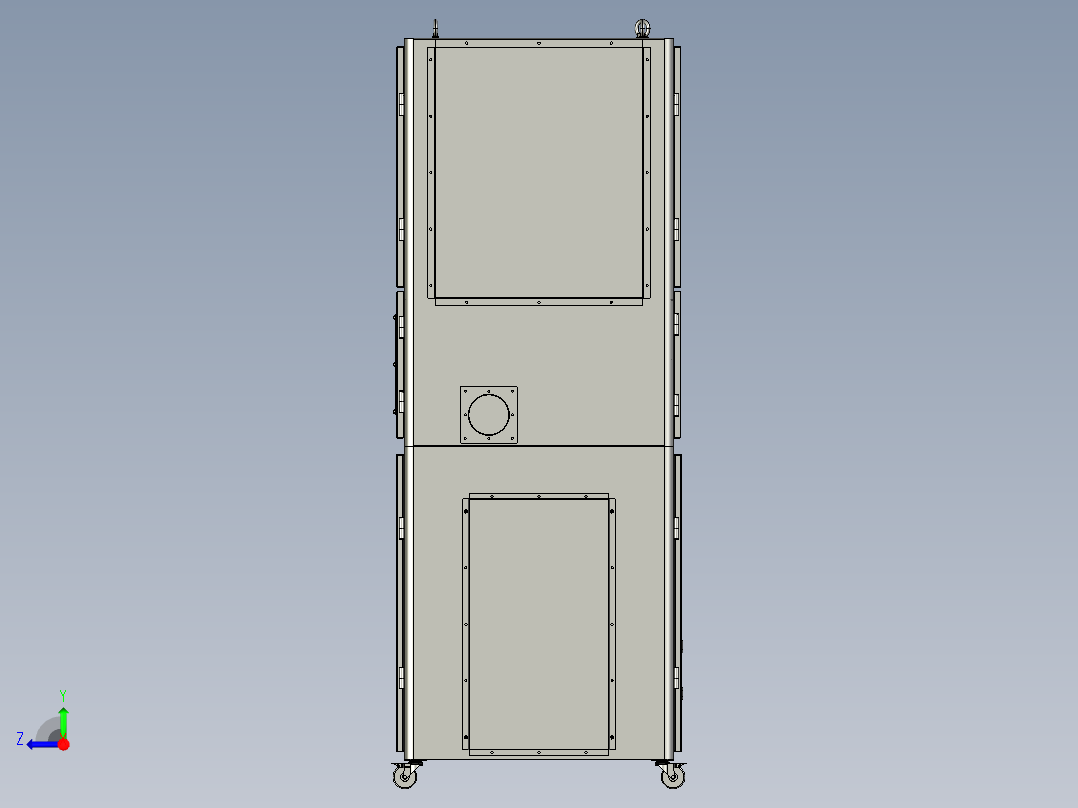 吸尘碾压机step右视图