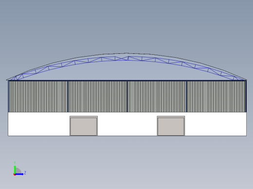 工业厂房左视缩略图