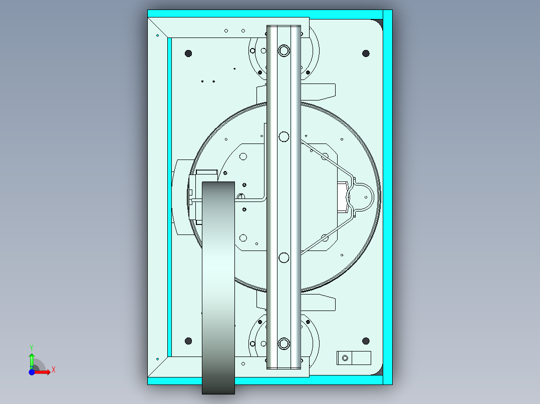 大型胶液输送泵设计前视图