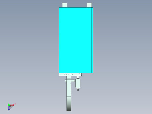 大型胶液输送泵设计俯视缩略图