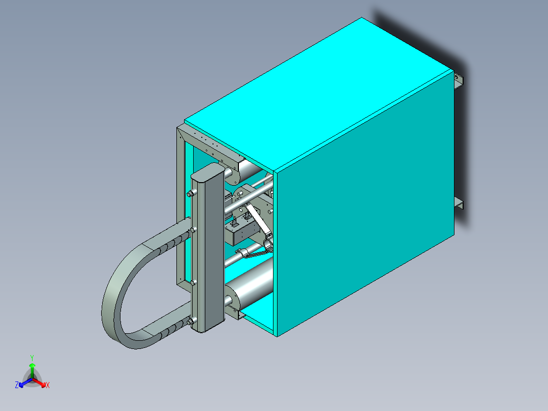 大型胶液输送泵设计正等轴测图