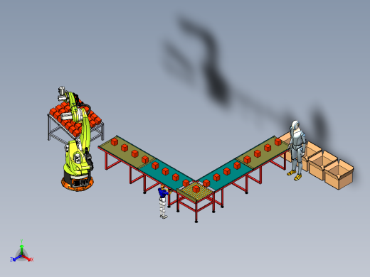 供货运输打包一体化生产线