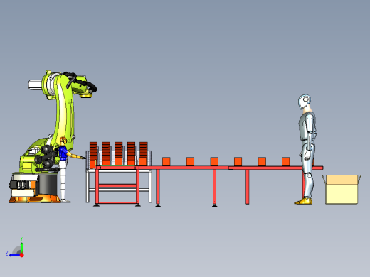 供货运输打包一体化生产线右视缩略图