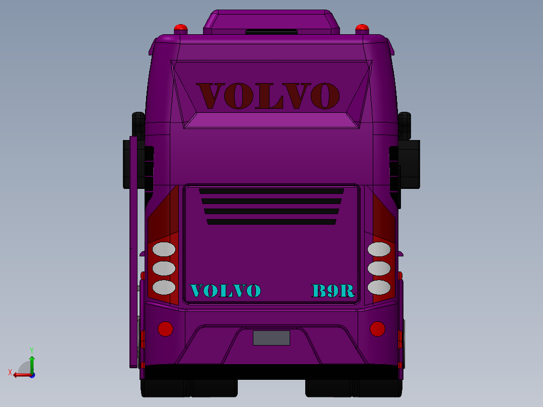 客车、公交车(46)后视图