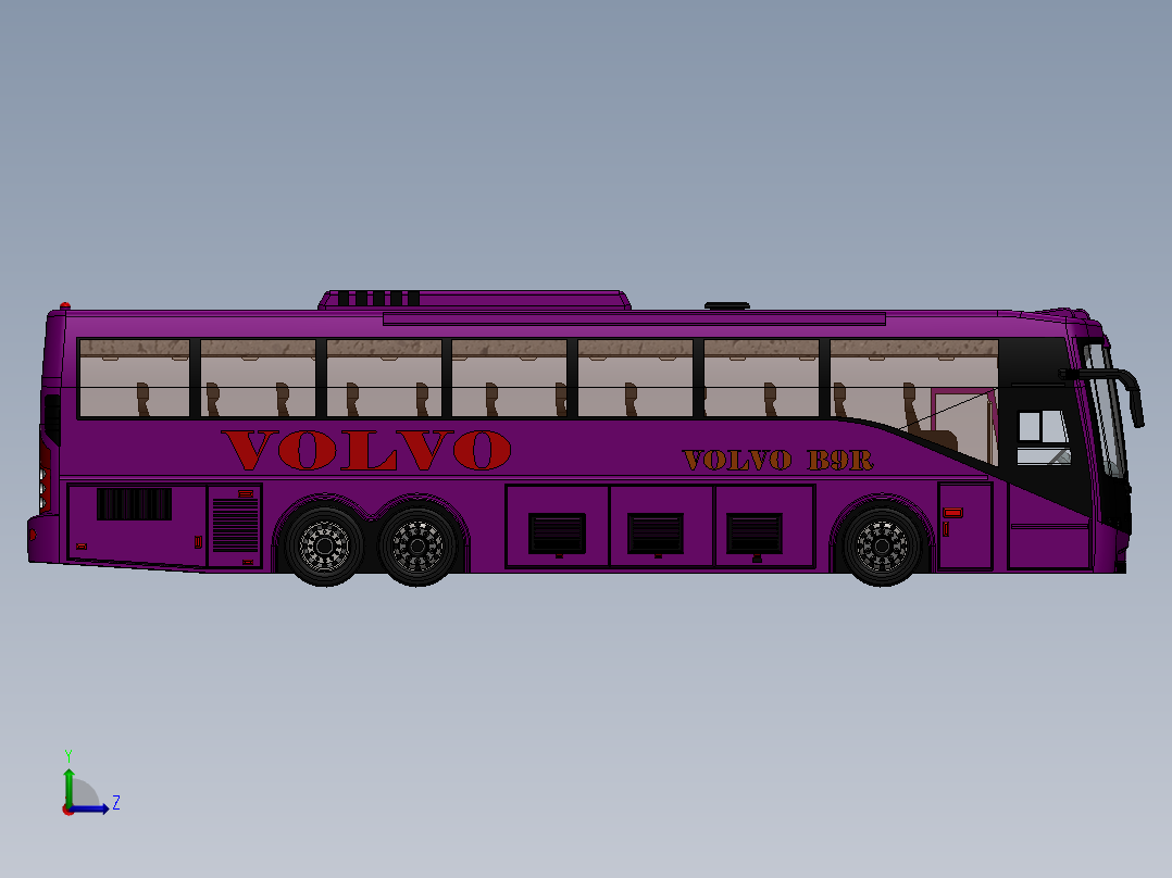 客车、公交车(46)左视图