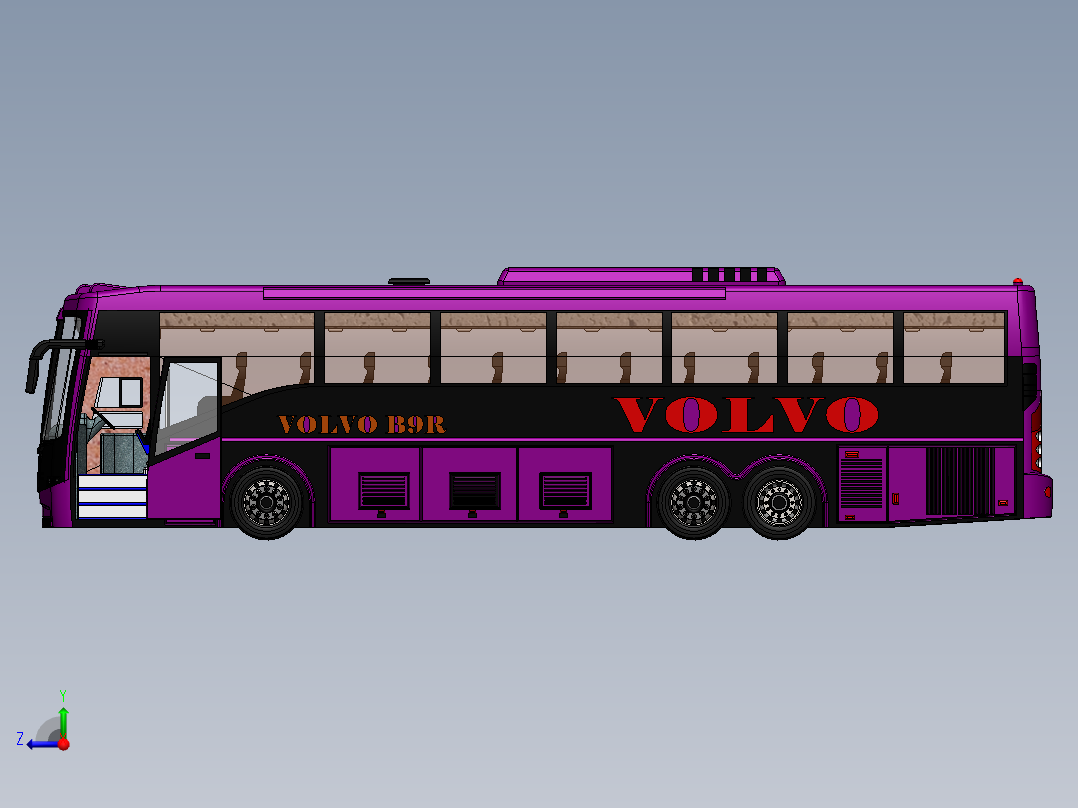 客车、公交车(46)右视图