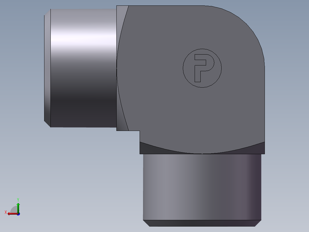 弯接头-W、1C9-18后视图