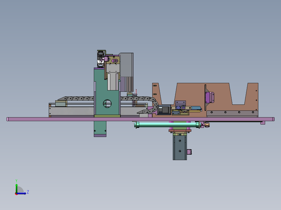SWA-400 智能手表生耳压装工序左视图