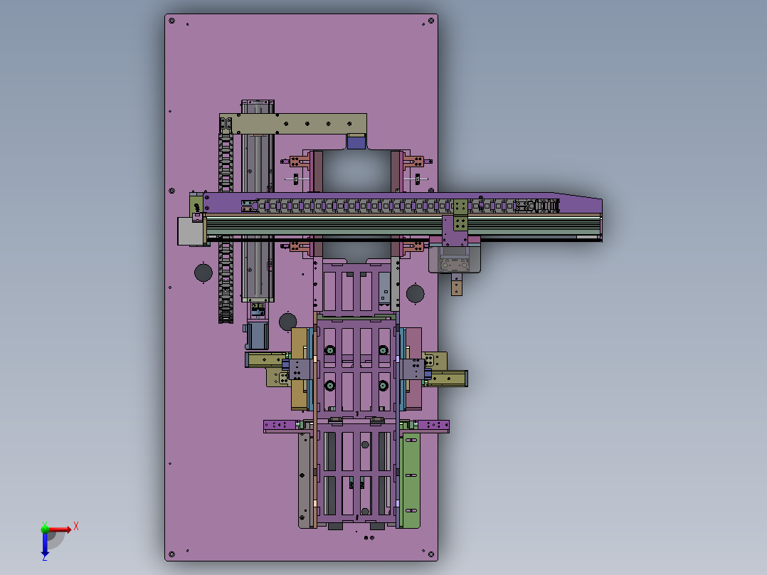 SWA-400 智能手表生耳压装工序俯视图