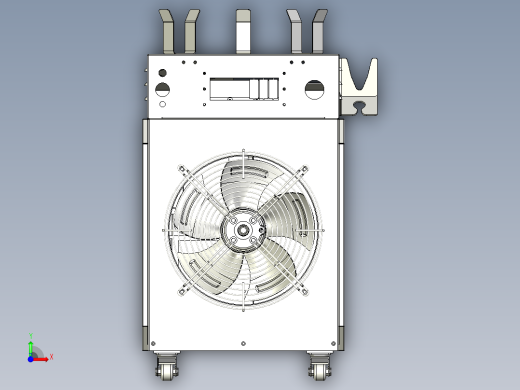 1500W激光焊接清洗一体机外观模型前视缩略图