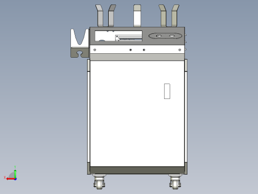 1500W激光焊接清洗一体机外观模型后视缩略图