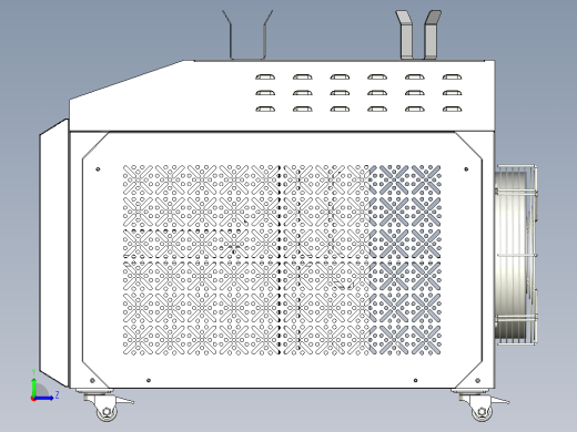 1500W激光焊接清洗一体机外观模型左视缩略图