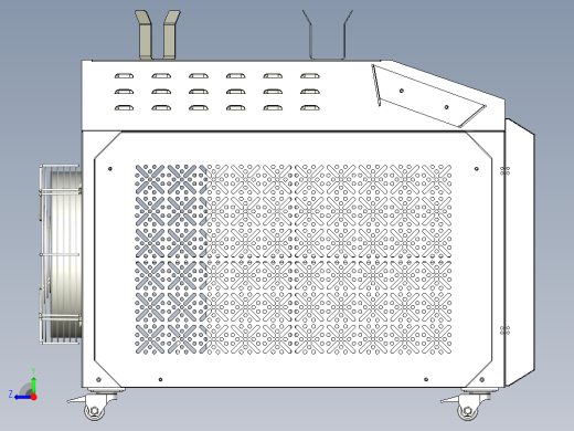 1500W激光焊接清洗一体机外观模型右视缩略图
