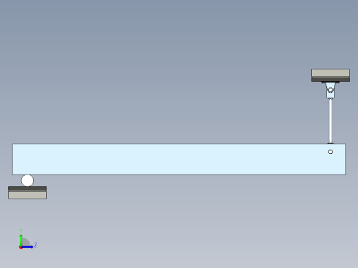 钢棒支撑的梁左视缩略图