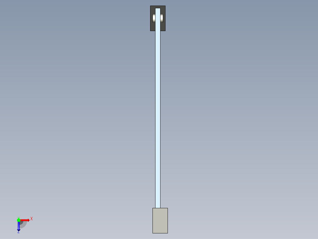 钢棒支撑的梁俯视图
