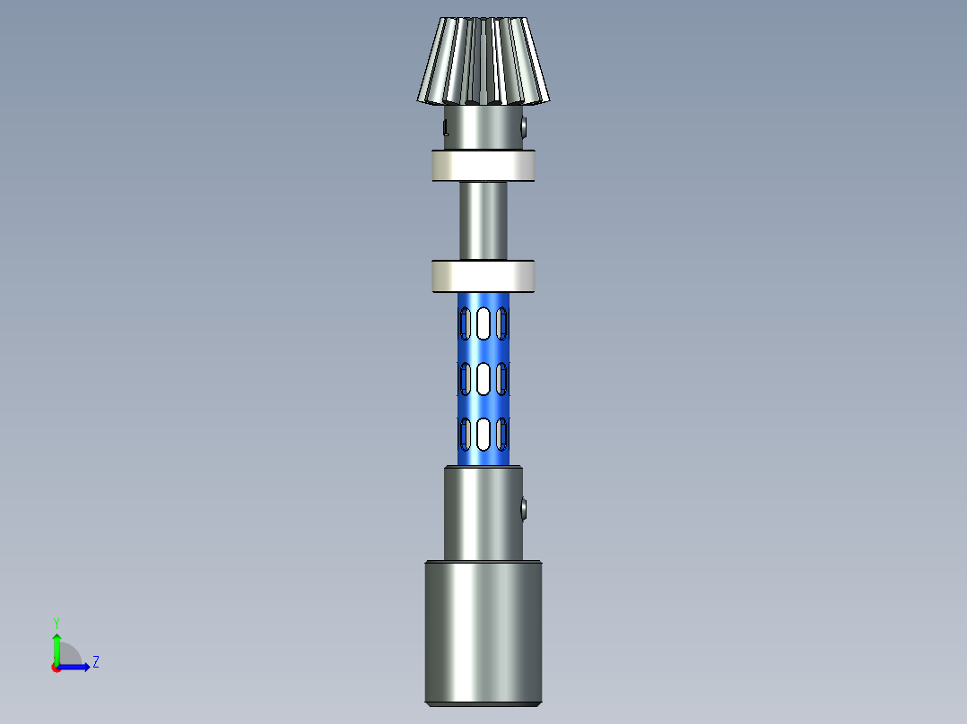 B2005164-遥控直升机，尾桨轴。左视图