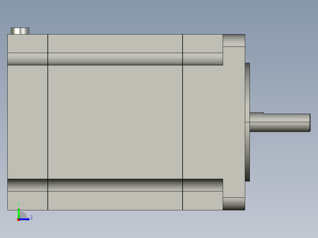 电机57BYGHS11左视图