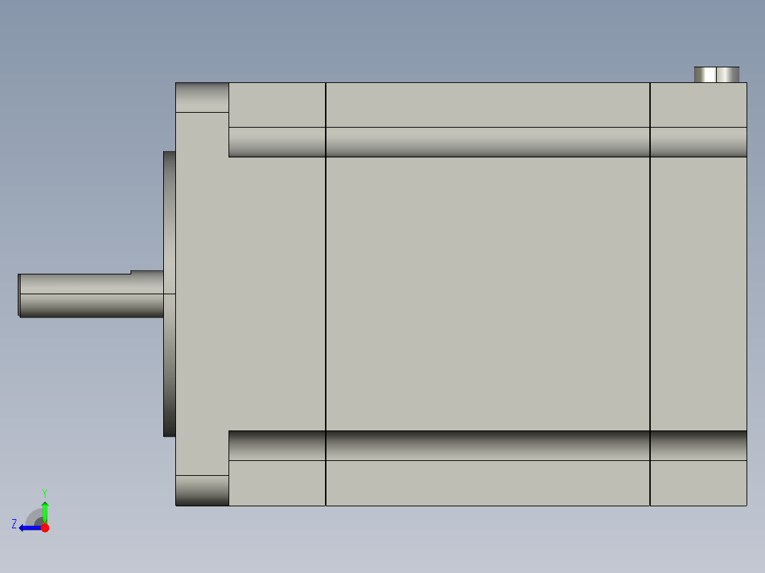 电机57BYGHS11右视图