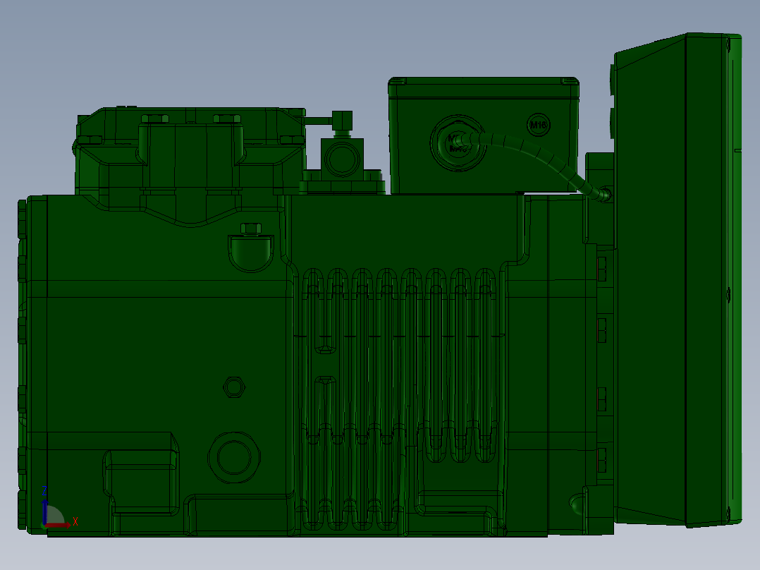 压缩机Bitzer模型2des3f1前视图