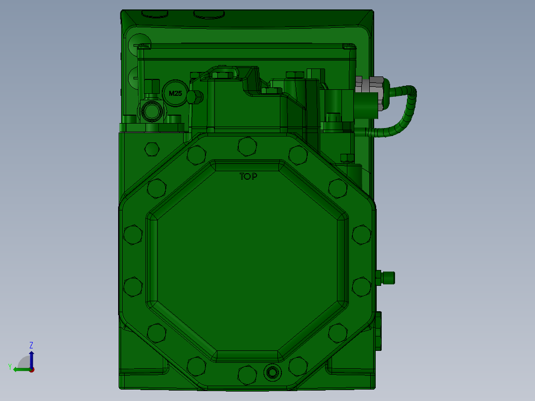 压缩机Bitzer模型2des3f1左视图