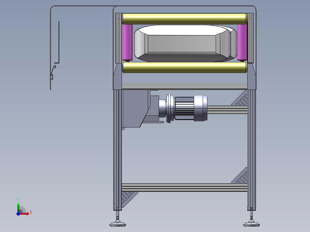 料包清刷机前视图
