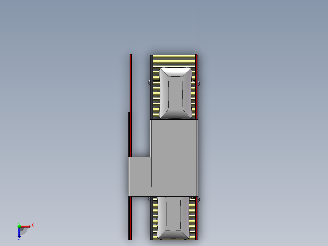料包清刷机俯视图